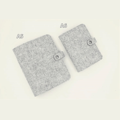 Felt 6 Hole Loose Leaf Notebook Diary Minimalist Style Journal Book