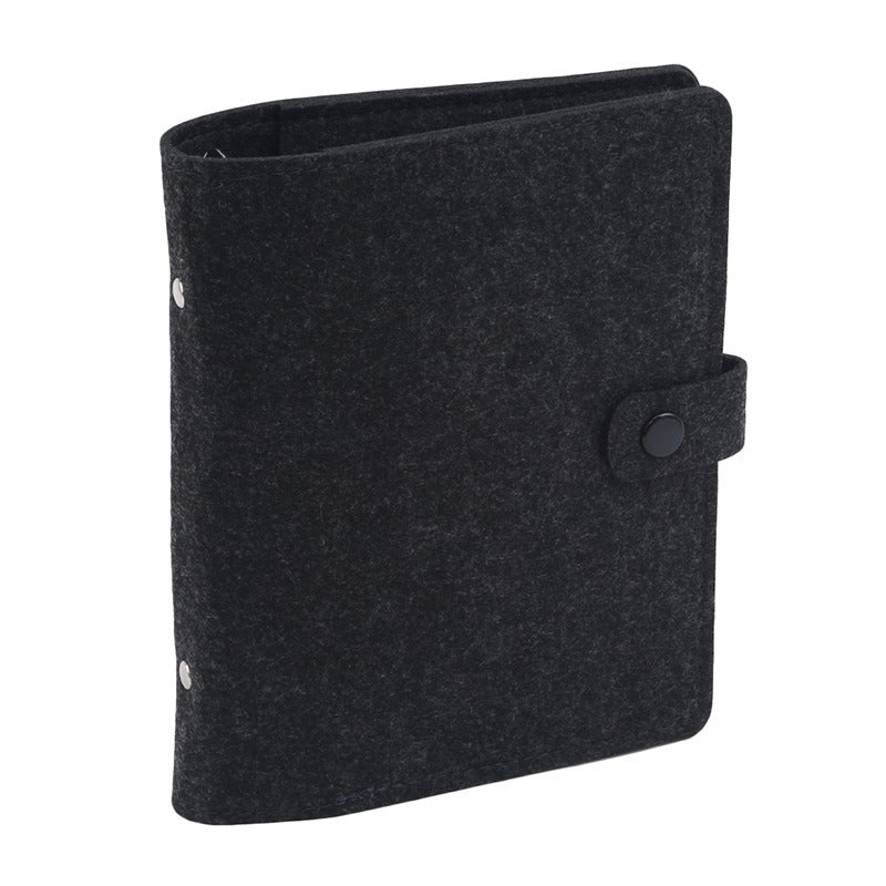 Felt 6 Hole Loose Leaf Notebook Diary Minimalist Style Journal Book