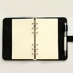 Felt 6 Hole Loose Leaf Notebook Diary Minimalist Style Journal Book