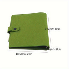 Felt 6 Hole Loose Leaf Notebook Diary Minimalist Style Journal Book