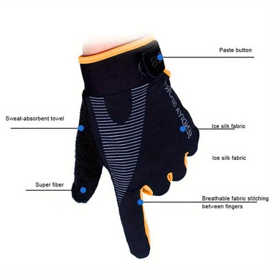 Cycling Gloves Touch Screen Full Finger Outdoor Fishing Motorcycle Bike Gloves