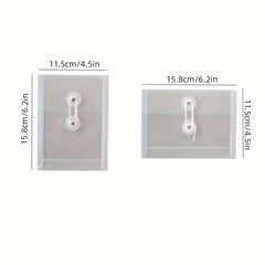 2pcs Waterproof Retro Stickers Crafts Storage Bags Visible & Portable