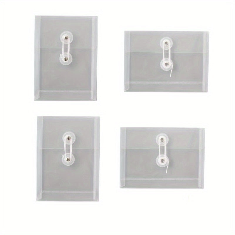 2pcs Waterproof Retro Stickers Crafts Storage Bags Visible & Portable