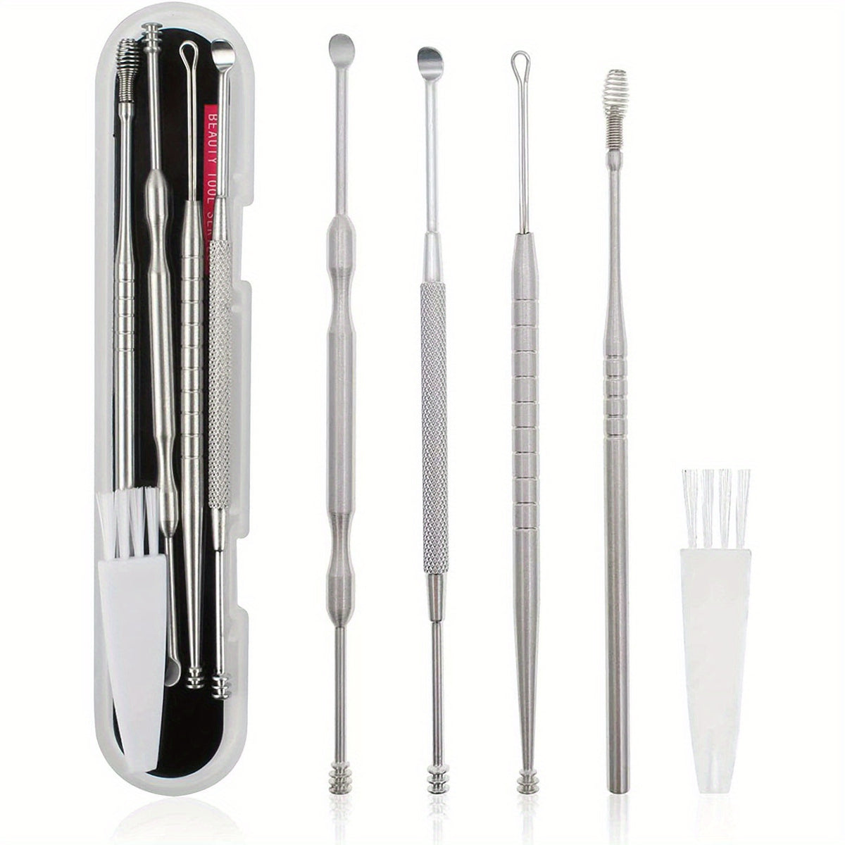 6pcs Ear Pick Set Ear Wax Removal Tool with Storage Case