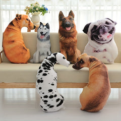 Simulated Dog Doll Pillow Plush Cushion Cartoon Dog Christmas Gift