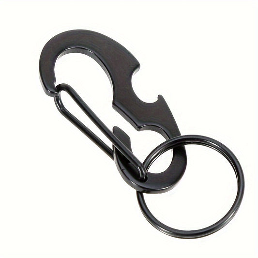 2pcs Metal Hanging Buckle Keychain Key Ring Stainless Steel Bag Buckle