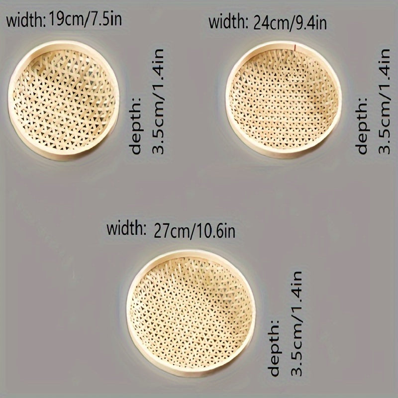 Bamboo Fruit Tea Dish Woven Storage Basket
