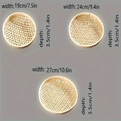 Bamboo Fruit Tea Dish Woven Storage Basket