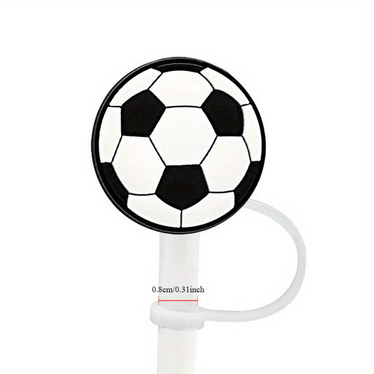 4pcs Ball Straw Tips Cover Leakproof Dustproof Silicone Straw Cap For 8mm Straw