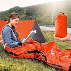 Portable Emergency Sleeping Bag Waterproof Lifesaving Warm Camping Hiking