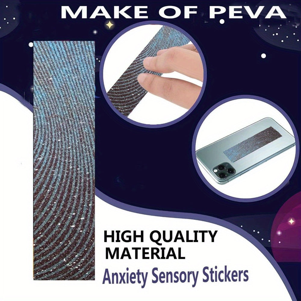 10pcs Waterproof Sensory Sticker Anxiety Stress Relief Calm Strip Fingertip