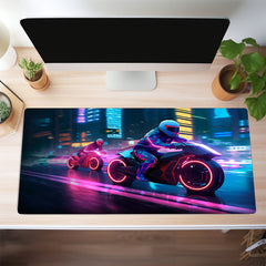 Sci-fi Motorcycle Mouse Pad Waterproof Non-slip Keyboard Pad