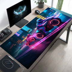 Sci-fi Motorcycle Mouse Pad Waterproof Non-slip Keyboard Pad