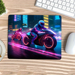 Sci-fi Motorcycle Mouse Pad Waterproof Non-slip Keyboard Pad