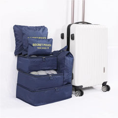 Waterproof Oxford Cloth Sleeping Bag Storage Bag 7 Piece Set