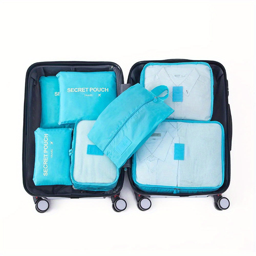 Waterproof Oxford Cloth Sleeping Bag Storage Bag 7 Piece Set