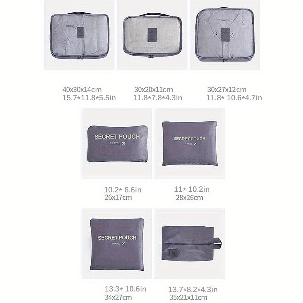 Waterproof Oxford Cloth Sleeping Bag Storage Bag 7 Piece Set