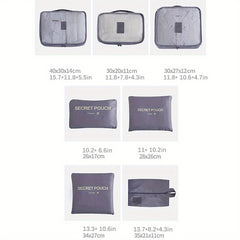Waterproof Oxford Cloth Sleeping Bag Storage Bag 7 Piece Set