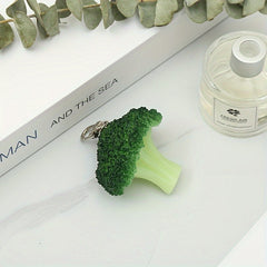 1pc Broccoli Keychain Pendant for Car Keys Backpacks Wallets