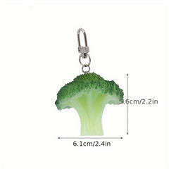 1pc Broccoli Keychain Pendant for Car Keys Backpacks Wallets