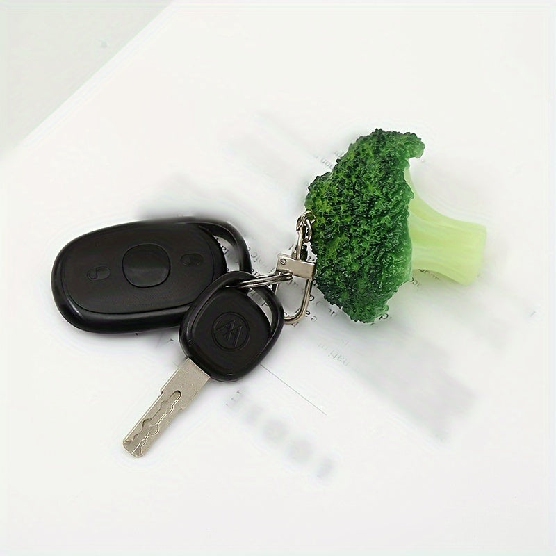1pc Broccoli Keychain Pendant for Car Keys Backpacks Wallets