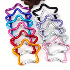 Aluminum Star Carabiner Clip Keyring Outdoor Accessory