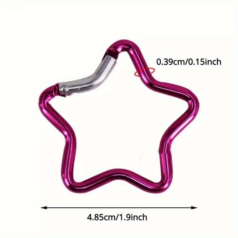 Aluminum Star Carabiner Clip Keyring Outdoor Accessory