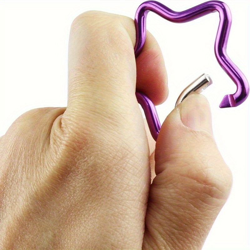 Aluminum Star Carabiner Clip Keyring Outdoor Accessory