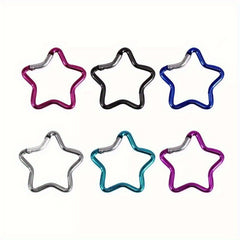 Aluminum Star Carabiner Clip Keyring Outdoor Accessory