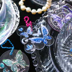 3 Sheets Butterfly Embossed Stickers, Light Retro Guka Journal DIY Decoration