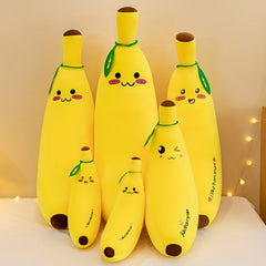 Soft Banana Pillows for Home, Novelty Cushions for Fun Touch