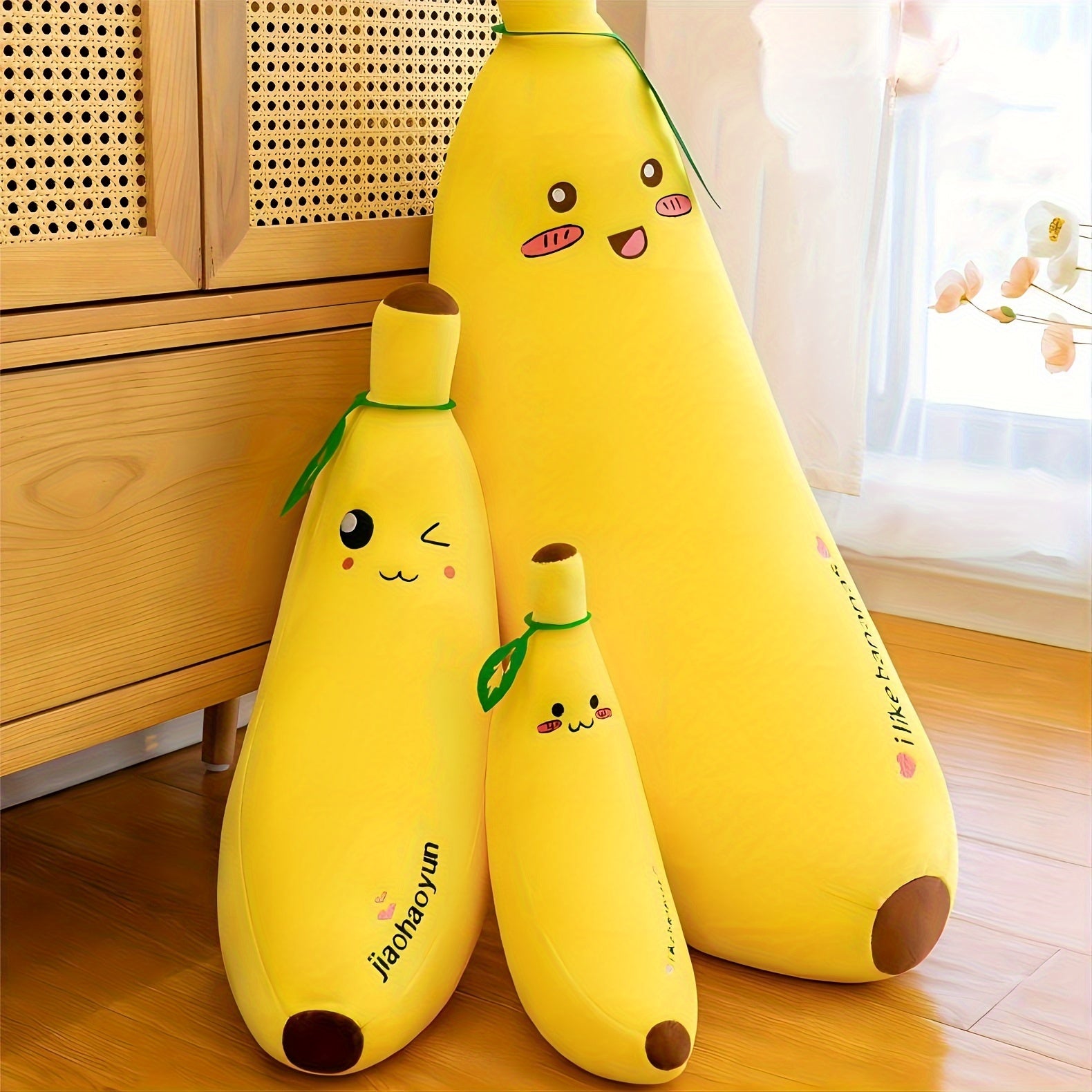 Soft Banana Pillows for Home, Novelty Cushions for Fun Touch