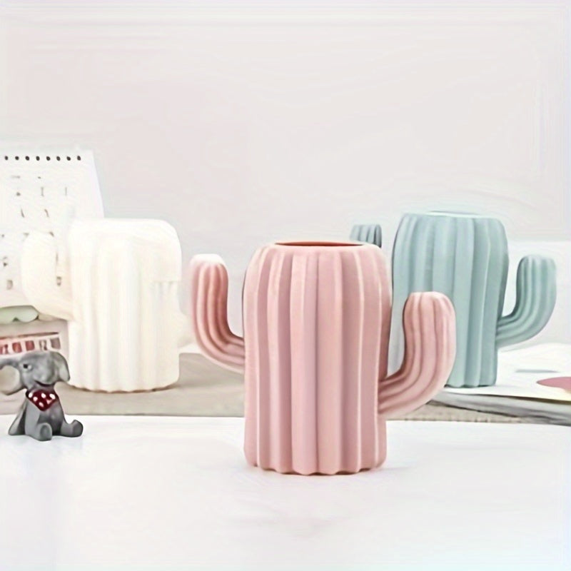 Cactus Desktop Organizer Pencil Pen Holder Container Stationery