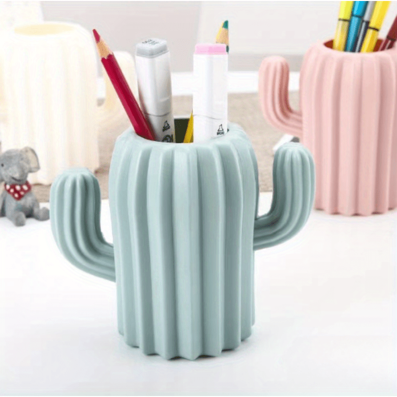 Cactus Desktop Organizer Pencil Pen Holder Container Stationery