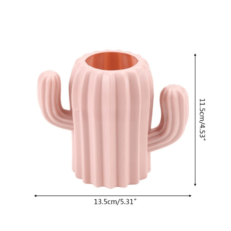 Cactus Desktop Organizer Pencil Pen Holder Container Stationery