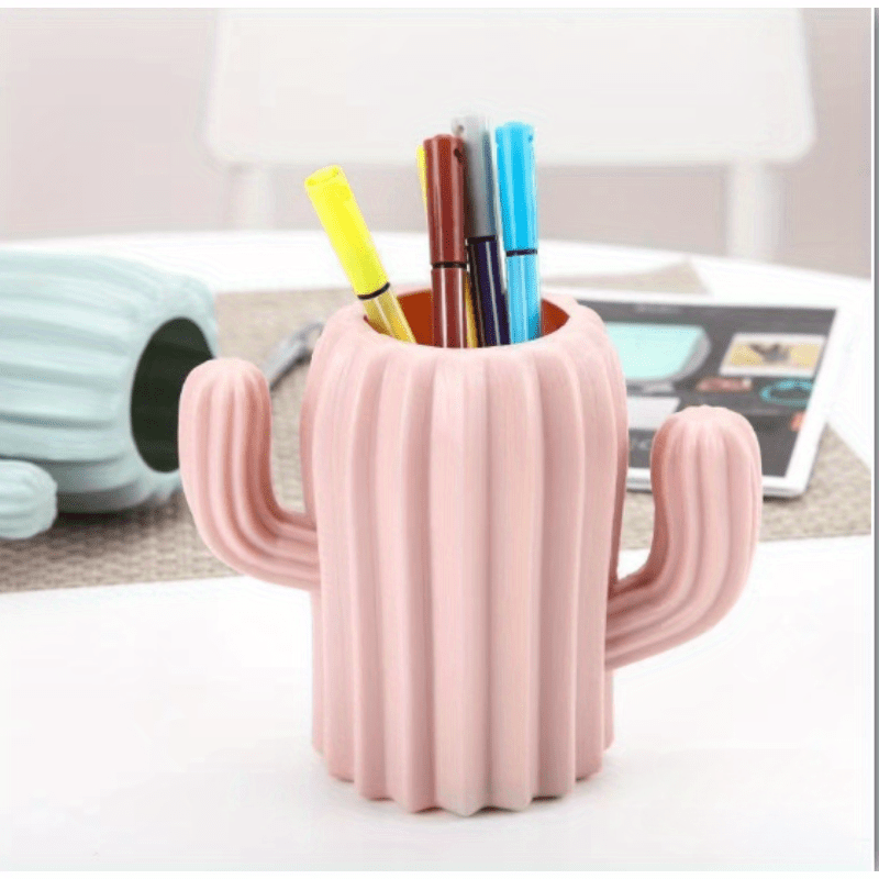 Cactus Desktop Organizer Pencil Pen Holder Container Stationery