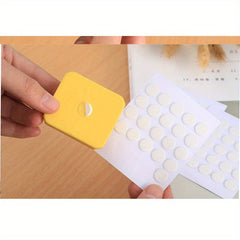 5 Transparent Round Double Sided Adhesive Stickers - Strong Non-marking