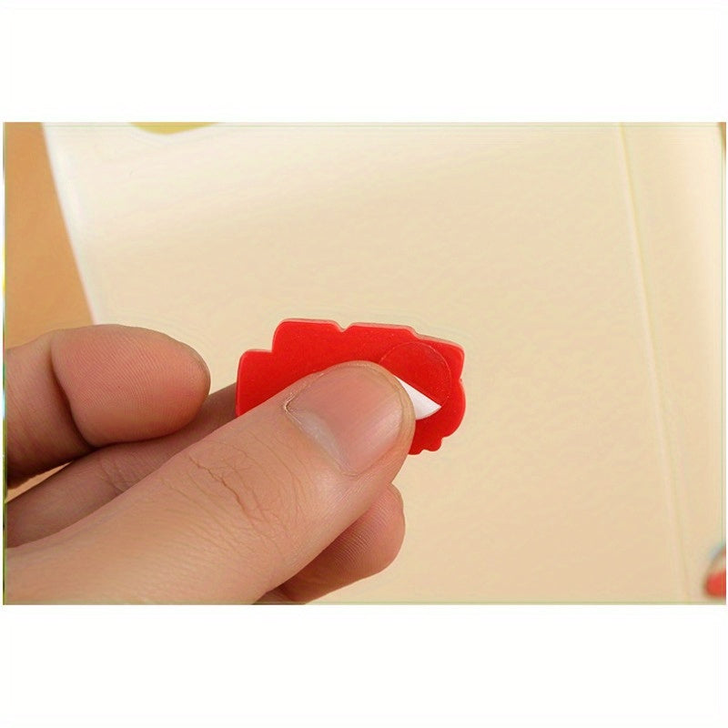 5 Transparent Round Double Sided Adhesive Stickers - Strong Non-marking