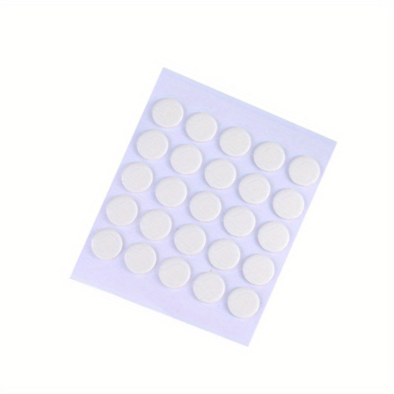 5 Transparent Round Double Sided Adhesive Stickers - Strong Non-marking