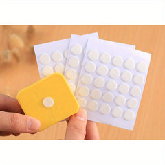 5 Transparent Round Double Sided Adhesive Stickers - Strong Non-marking