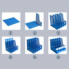 1pc Four Bar File Frame Thickened File Rack Basket Office Supplies
