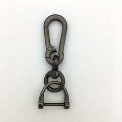 Metal Car Key Chain with Carabiner Clip D-Ring Holder
