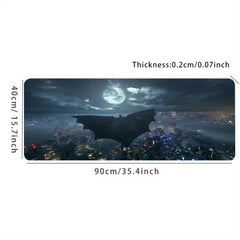 Large Moon Mouse Pad Non Slip Rubber Base Desk Mat
