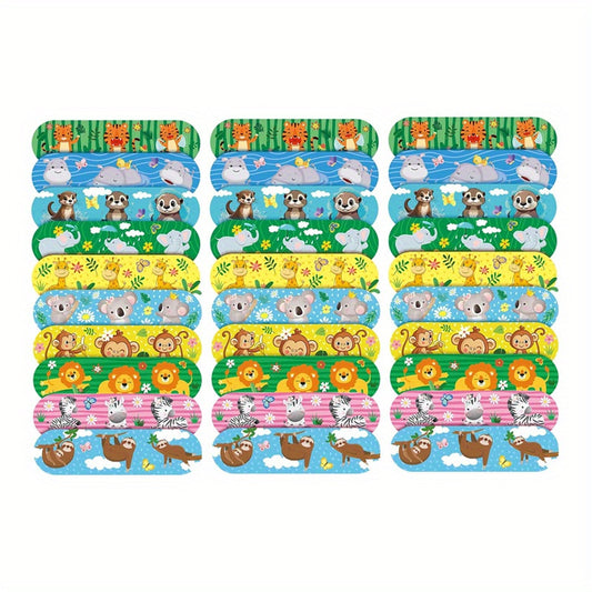 Cartoon Print Waterproof Adhesive Bandages, 30-50pc
