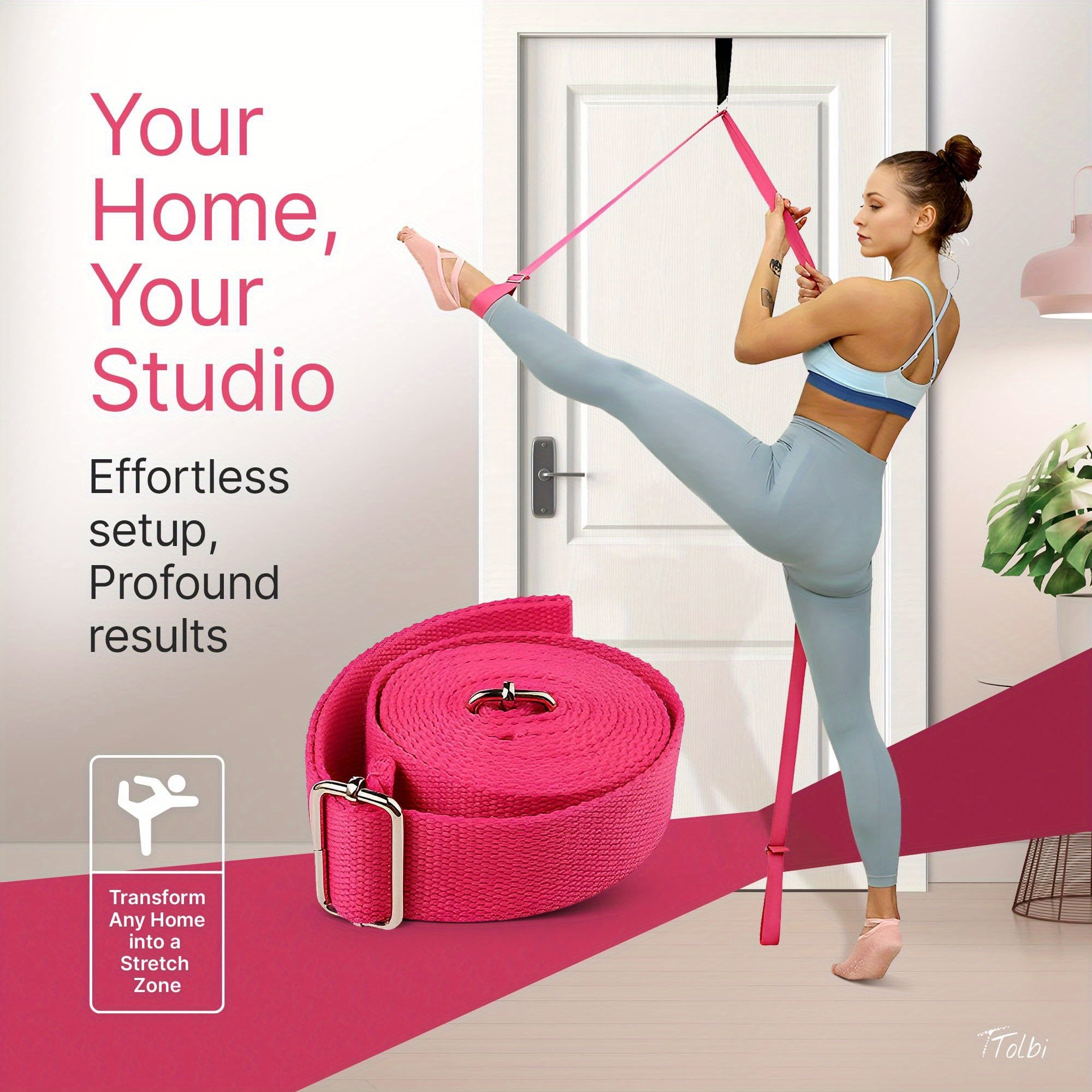 Yoga Stretching Band Leg Trainer for Gymnastics Pilates