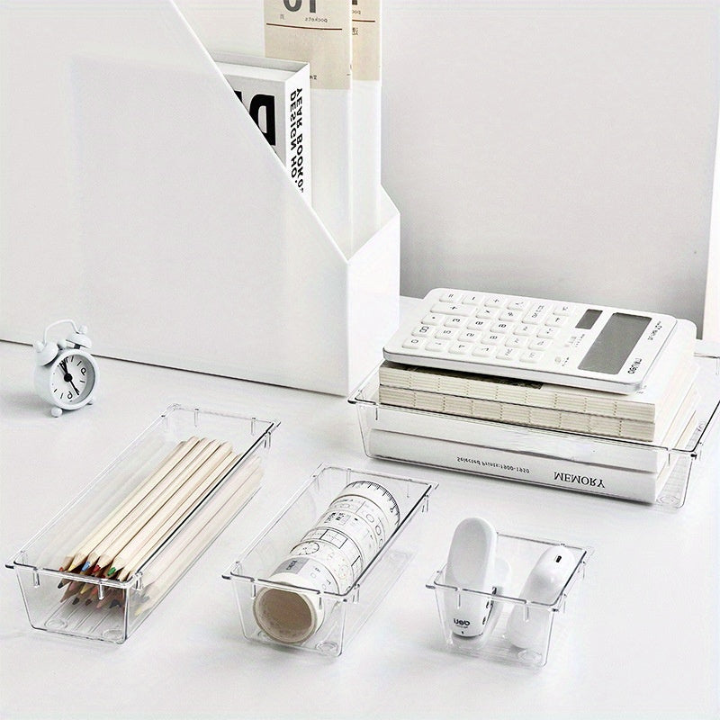 Plastic Drawer Storage Box Divider Narrow Stationery Book