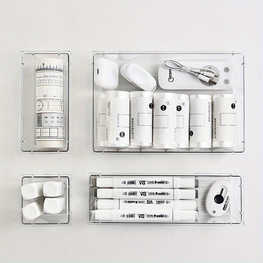 Plastic Drawer Storage Box Divider Narrow Stationery Book