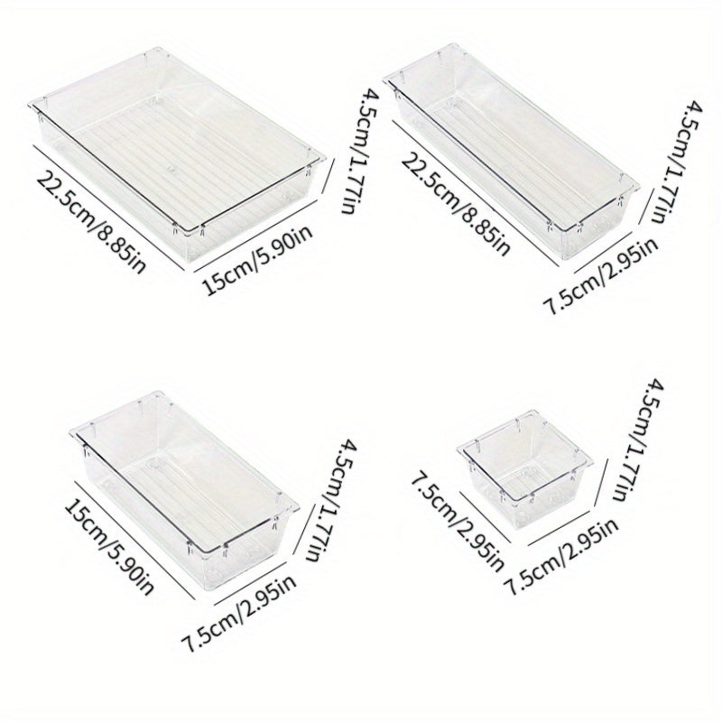Plastic Drawer Storage Box Divider Narrow Stationery Book