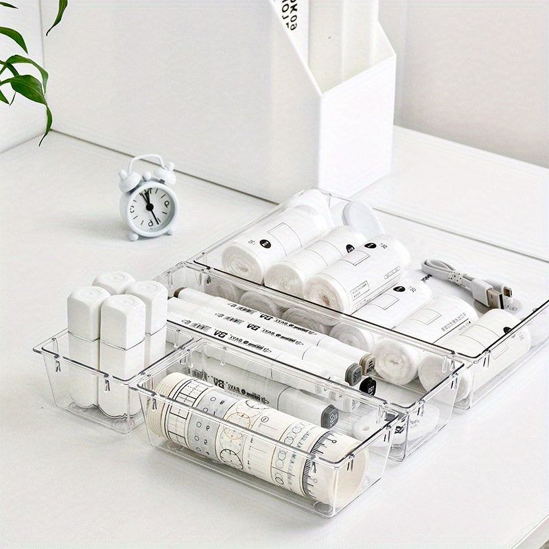Plastic Drawer Storage Box Divider Narrow Stationery Book