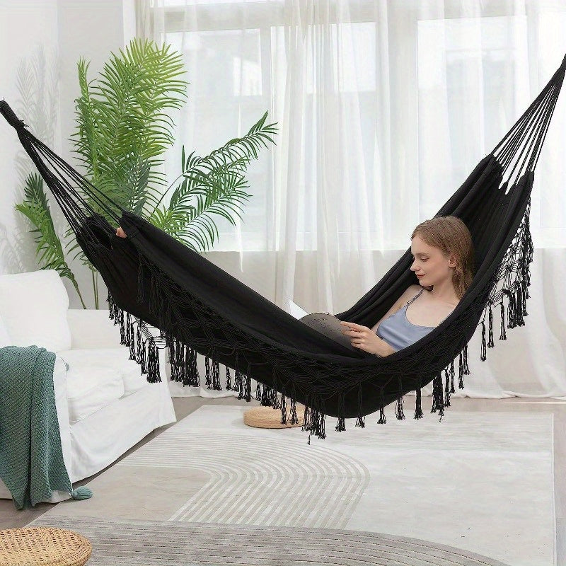 Tassel Hammock Swing Chair for Indoor and Outdoor Use
